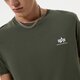 Vyriški marškinėliai ALPHA INDUSTRIES MARŠKINĖLIAI BASIC T SMALL LOGO 188505-142 spalva rusvai žalsva