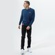 Vyriškas džemperis ALPHA INDUSTRIES DŽEMPERIS   BASIC SWEATER SMALL LOGO 188307-435 spalva tamsiai mėlyna