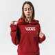 Moteriškas džemperis VANS DŽEMPERIS SU GOBTUVU FLYING V FT BOXY HOODIE vn0a4bg3zbs1 spalva tamsiai raudona