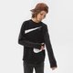 Vaikiškas džemperis NIKE DŽEMPERIS B NSW FLC SWOOSH CREW BOY dd8726-010 spalva juoda