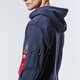 Vyriškas džemperis ALPHA INDUSTRIES DŽEMPERIS SU GOBTUVU MISSION TO MARS HOODY 12633007 spalva tamsiai mėlyna