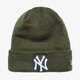 Vaikiška kepurė NEW ERA KEPURĖ  ŽIEMINĖ ESSENTIAL CUFF NY YANKEES GRN 80337560 spalva žalia