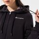 Moteriškas džemperis CHAMPION DŽEMPERIS SU GOBTUVU HOODED FULL ZIP 114862kk001 spalva juoda