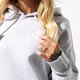 Moteriškas džemperis ADIDAS DŽEMPERIS COEEZE HOODIE COEEZE du7185 spalva pilka