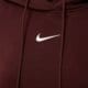 Moteriškas džemperis NIKE DŽEMPERIS SU GOBTUVU W   NSW PHNX FLC OOS PO HOODIE dq5858-652 spalva tamsiai raudona