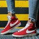 Vaikiški kedai NIKE BLAZER MID GS da4672-600 spalva raudona