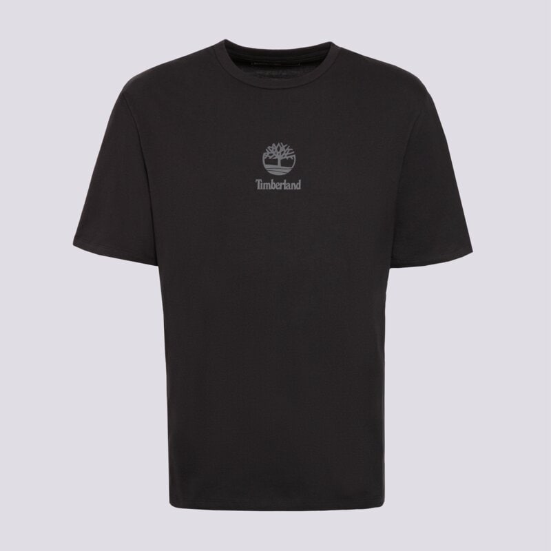 TIMBERLAND MARŠKINĖLIAI NEW SMALL   LOGO PRINT SS TEE BLACK 