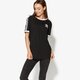 Moteriški marškinėliai ADIDAS MARŠKINĖLIAI SS 3STRIPES TEE ay4619 spalva juoda
