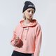 Moteriškas džemperis ADIDAS DŽEMPERIS SU GOBTUVU R.Y.V. CROPPED HOODIE gd3088 spalva rožinė