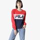 Moteriškas džemperis FILA DŽEMPERIS LEAH CREW SWEAT 687043g06 spalva tamsiai mėlyna