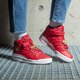 Moteriški kedai ADIDAS FORUM MID W gz8602 spalva tamsiai raudona