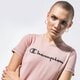 Moteriški marškinėliai CHAMPION MARŠKINĖLIAI CREWNECK MARŠKINĖLIAI 113223ps144 spalva rožinė