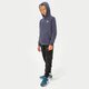 Vaikiškas džemperis ADIDAS DŽEMPERIS SU GOBTUVU HOODIE BOY hg1440 spalva tamsiai mėlyna