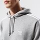 Vyriškas džemperis ADIDAS DŽEMPERIS SU GOBTUVU 3-STRIPES HOODY h06675 spalva pilka