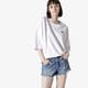 Moteriški marškinėliai ADIDAS MARŠKINĖLIAI SS RELAXED TEE WHT dw3891 spalva balta