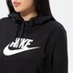 Moteriškas džemperis NIKE DŽEMPERIS SU GOBTUVU W   NSW CLUB FLC GX PO HDY STD dq5775-010 spalva juoda