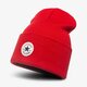 Vaikiška kepurė CONVERSE KEPURĖ  ŽIEMINĖ TALL CUFF WATCHCAP KNIT 609706 spalva raudona