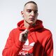Vyriškas džemperis ADIDAS DŽEMPERIS SU GOBTUVU TREFOIL HOODIE fm3783 spalva raudona