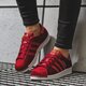 Moteriški kedai ADIDAS SUPERSTAR W  b41512 spalva tamsiai raudona