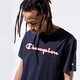 Vyriški marškinėliai CHAMPION MARŠKINĖLIAI LOGO TEE 215280bs501 spalva tamsiai mėlyna