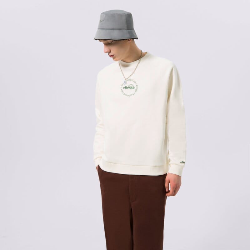 ELLESSE DŽEMPERIS VOLIERO SWEATSHIRT OFF WHT