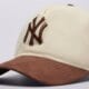 Vyriška kepurė su snapeliu NEW ERA KEPURĖ SUEDE VISOR 950 NYY NEW YORK YANKEES 60771819 spalva rusvai gelsva