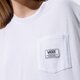 Moteriški marškinėliai VANS MARŠKINĖLIAI WM WOVEN PATCH POCKET WHITE vn0a5i8fwht1 spalva balta