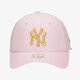 Moteriška kepurė su snapeliu NEW ERA KEPURĖ WMNS METALLIC LOGO 940 NYY PNK NEW YORK YANKE 60222534 spalva rožinė