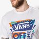 Vyriški marškinėliai VANS MARŠKINĖLIAI SS STENCILED II v00wbzm7a spalva balta