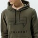 Vyriškas džemperis CONFRONT DŽEMPERIS SU GOBTUVU LOGO HOODY CHAKI  cf321blm31001 spalva rusvai žalsva