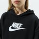 Vaikiškas džemperis NIKE DŽEMPERIS SU GOBTUVU SPORTSWEAR CLUB GIRL dc7210-010 spalva juoda