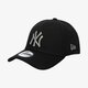 Vyriška kepurė su snapeliu NEW ERA KEPURĖ ESSENTIAL 39THIRTY NYY BLK/GREY NEW YORK YANK 12285503 spalva juoda