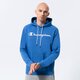 Vyriškas džemperis CHAMPION DŽEMPERIS SU GOBTUVU HOODED SWEATSHIRT 217142bs007 spalva mėlyna