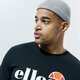 Vyriški marškinėliai ELLESSE MARŠKINĖLIAI SL GRAZIE BLK shc07406011 spalva juoda