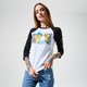 Moteriški marškinėliai VANS MARŠKINĖLIAI VANS X   THE SIMPSONS FAMILY RAGLAN vn0a4v47zzz spalva balta