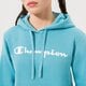 Moteriškas džemperis CHAMPION DŽEMPERIS SU GOBTUVU HOODED SWEATSHIRT 115687bs157 spalva mėlyna