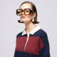 Moteriški marškinėliai LEVI'S MEGZTINIS IVY LEAGUE STRIPED SWEATER REDS a8504-0001 spalva tamsiai raudona