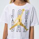 Vaikiški marškinėliai JORDAN MARŠKINĖLIAI JDG JORDAN AIR SHINE GIRL 45b058001 spalva balta