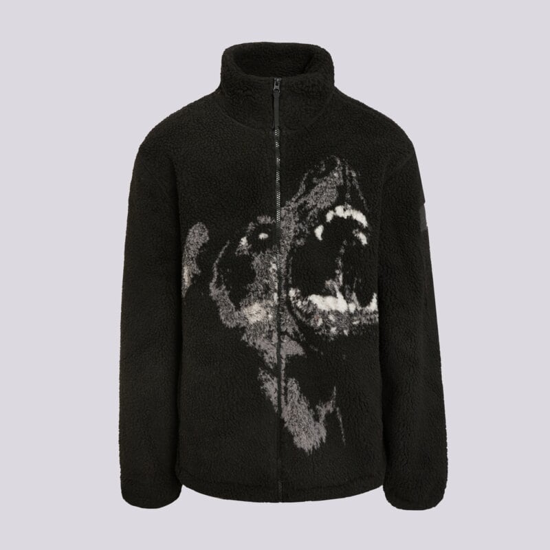 PROSTO FLISAS SHERPA JACKET WILD DOG BLACK