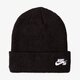 Vaikiška kepurė NIKE KEPURĖ  ŽIEMINĖ SB FISHERMAN BEANIE BEANIE 628684011 spalva juoda