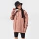 Moteriškas džemperis NIKE DŽEMPERIS SU GOBTUVU SPORTSWEAR OVERSIZED dq5097-609 spalva rožinė