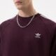 Vyriškas džemperis ADIDAS DŽEMPERIS 3-STRIPES CREW hk7291 spalva tamsiai raudona