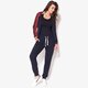 Moteriškos kelnės ADIDAS KELNĖS REGULAR CUFF TP bk5817 spalva tamsiai mėlyna