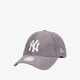 Moteriška kepurė su snapeliu NEW ERA KEPURĖ WMNS FASHION CORD 940 NYY GRH NEW YORK YANKEE 60222458 spalva pilka