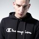 Vyriškas džemperis CHAMPION DŽEMPERIS SU GOBTUVU BASIC HOODY KANGAROO 215494kk001 spalva juoda