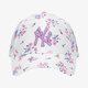 Vaikiška kepurė su snapeliu NEW ERA KEPURĖ WMNS FLORAL 9FORTY NEYYAN WHI 60112730 spalva balta