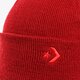 Vaikiška kepurė CONVERSE KEPURĖ  ŽIEMINĖ CORE BEANIE 10017297-a05 spalva raudona