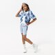 Vaikiški marškinėliai JORDAN MARŠKINĖLIAI SKY DYE JUMPMAN TEE GIRL 45b550-baj spalva mėlyna