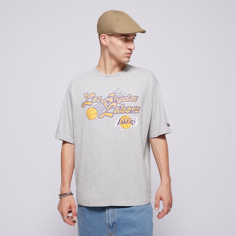 NEW ERA MARŠKINĖLIAI NBA SCRIPT OS LAKERS LOS ANGELES LAKERS