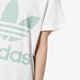 Moteriški marškinėliai ADIDAS MARŠKINĖLIAI SS BIG TREFOIL TEE WHT/MNT dh4428 spalva balta